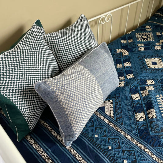 Coussin Patakalo bleu