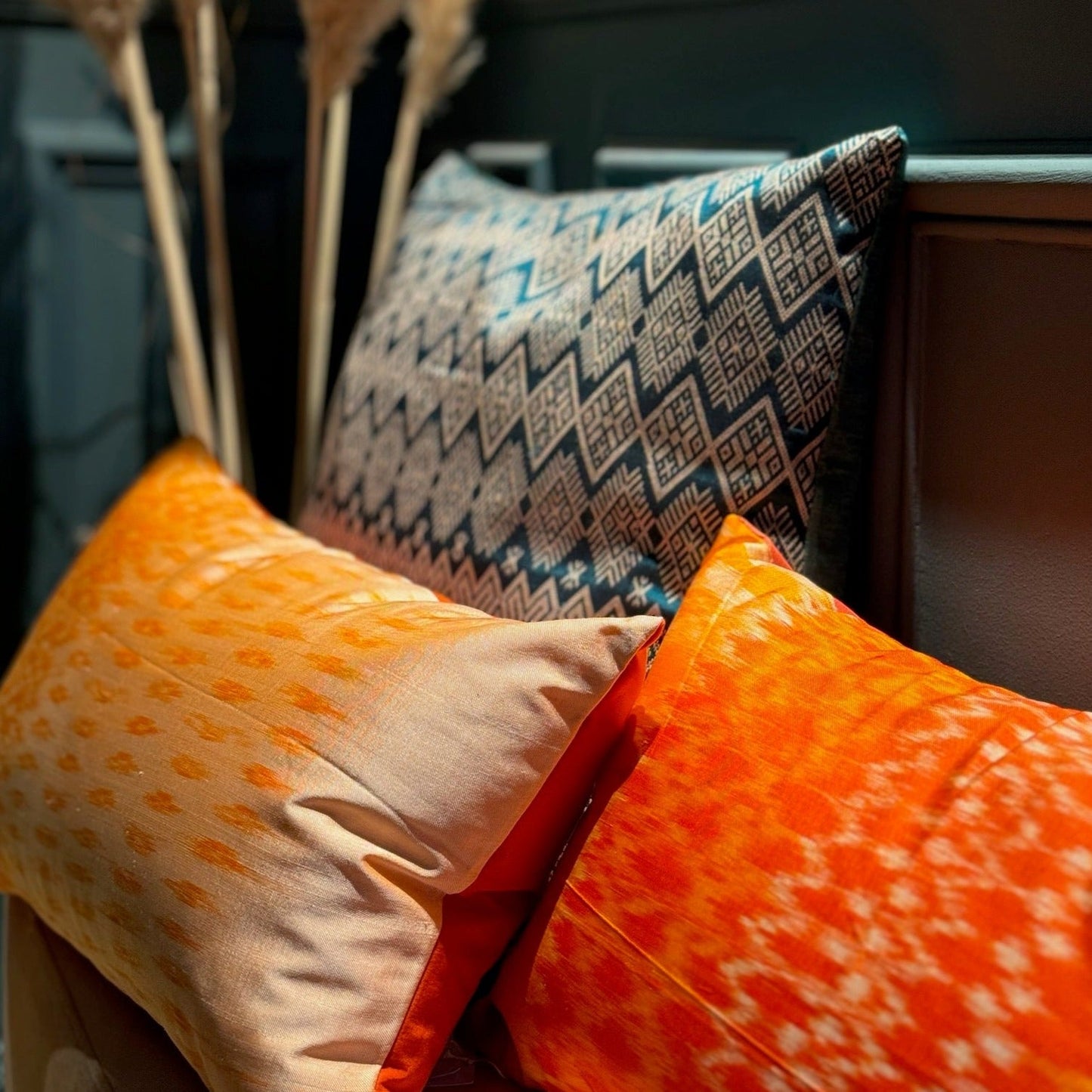 Coussin Shan orange