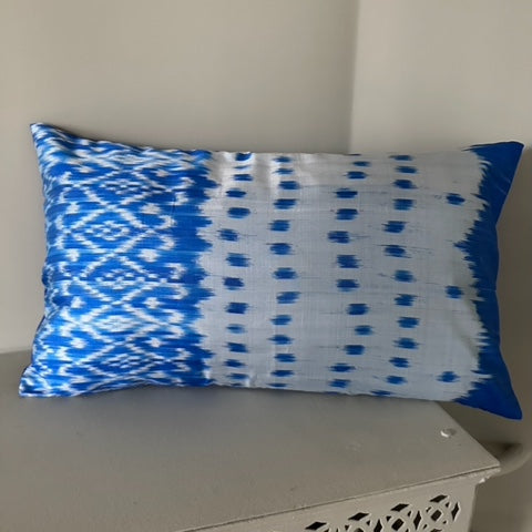 Coussin Shan bleu