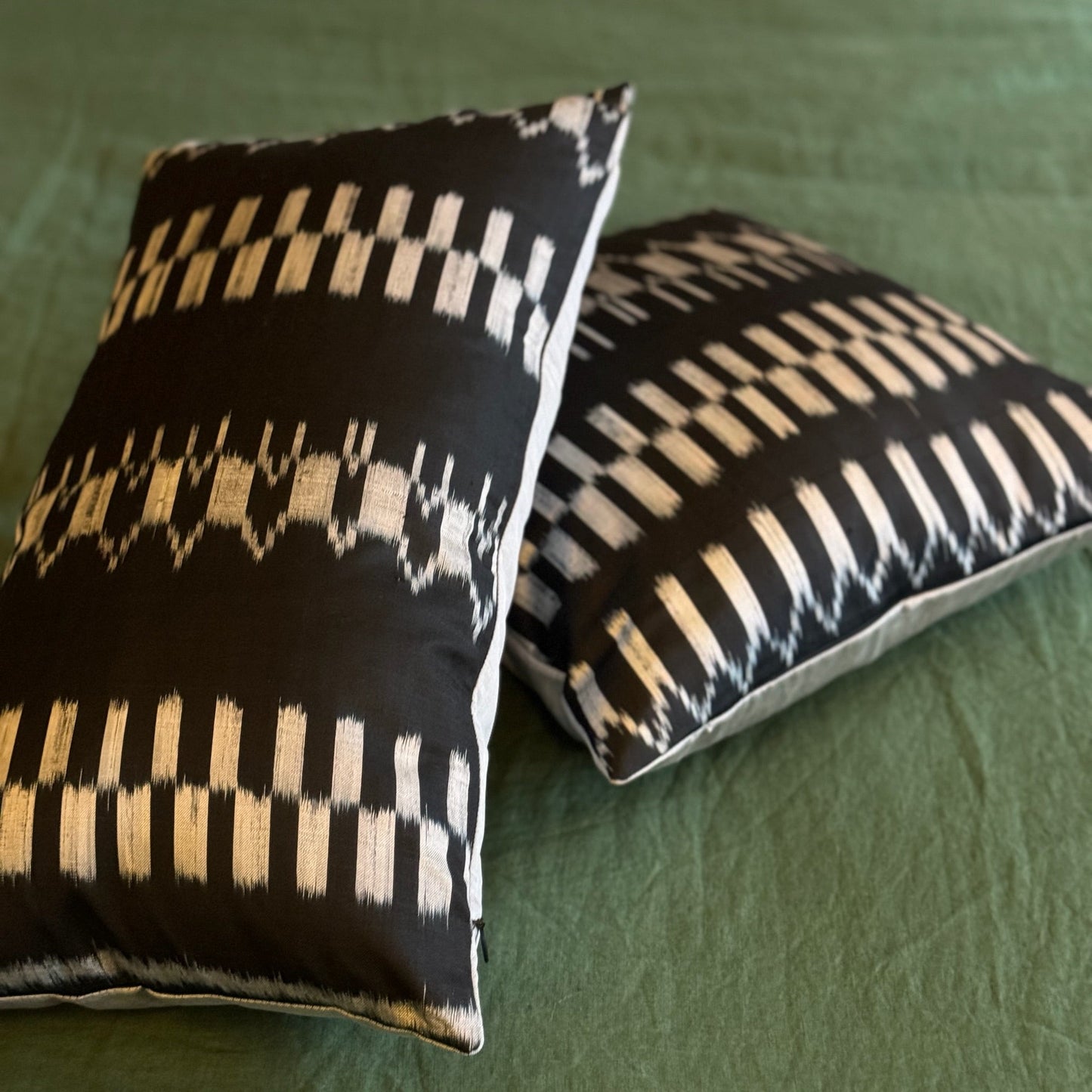 Coussin Shan noir et blanc